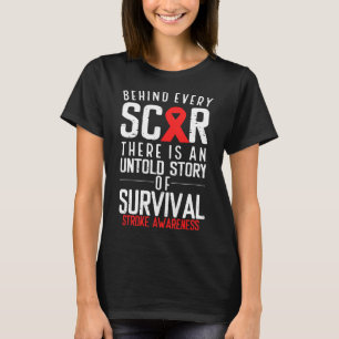 Stroke Awareness Month Every Scar Warrior Strokes T-Shirt