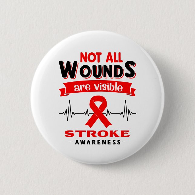 Stroke Awareness Month Ribbon Gifts 6 Cm Round Badge (Front)