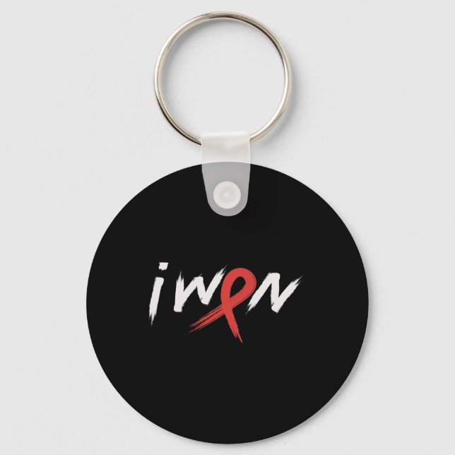 Stroke Awareness Red Ribbon I Won Brain Aneurysm S Key Ring (Front)
