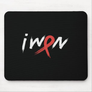 Stroke Awareness Red Ribbon I Won Brain Aneurysm S Mouse Pad
