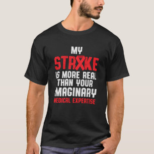 Stroke Awareness Survivor Real Strong Warrior T-Shirt