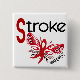 Stroke BUTTERFLY 3.1 15 Cm Square Badge