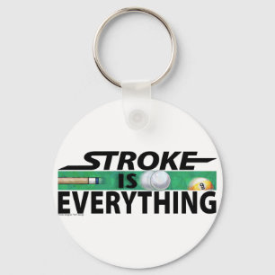 Stroke is Everything 9 Ball Key Ring