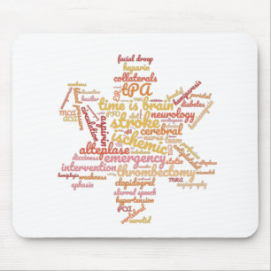 Stroke Ischemic TIA Neuro Nurse Doctor Mouse Pad