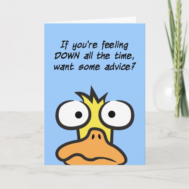 Stroke Of Duck (birthday) Card (Front)
