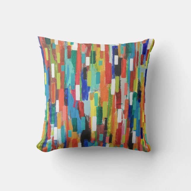 Stroke of Luck 16 x16 Cotton Throw Pillow (Front)