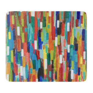 Stroke of Luck 6 x 7 Deco Glass Cutting Board