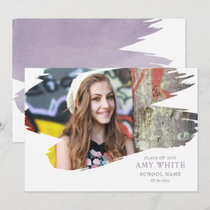 Stroke of success graduation announcement