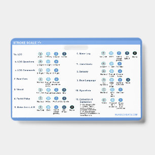 Stroke Scale Badge Companion ID Badge