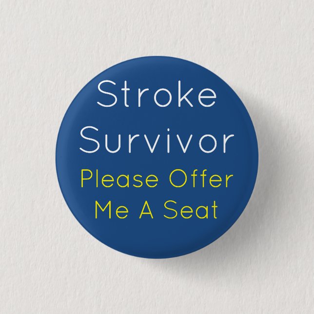 Stroke Survivor 7.5 Cm Round Badge (Front)