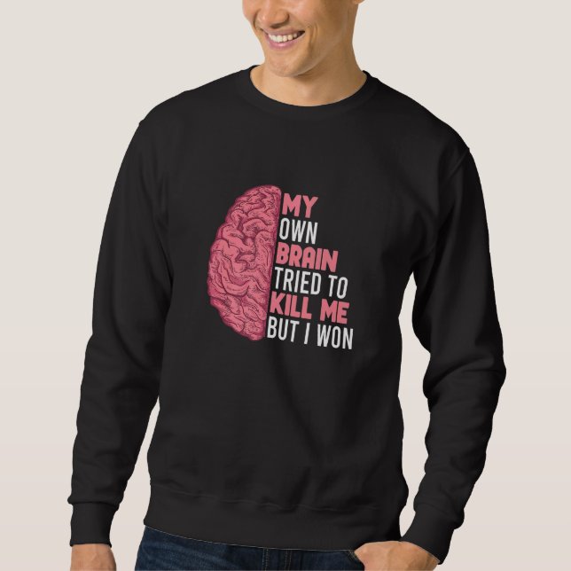 Stroke Survivor Stroke Awareness Rehab Stroke Warr Sweatshirt (Front)