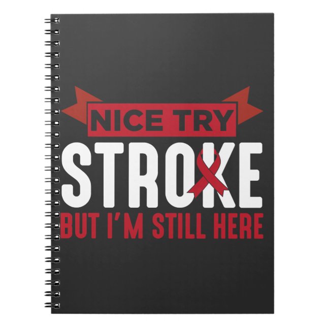 Stroke Survivor Supporter Stroke Awareness Notebook (Front)