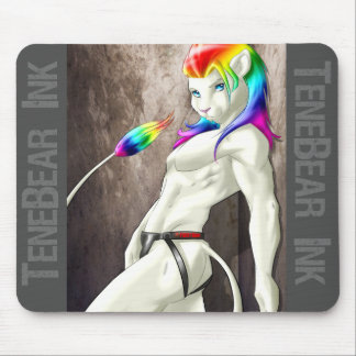 Stroke the Lion Mouse Pad