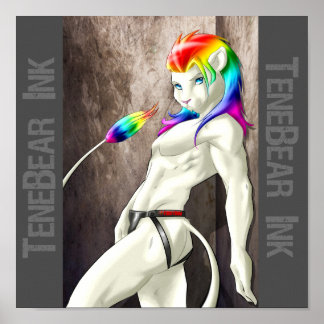 Stroke the Lion Poster