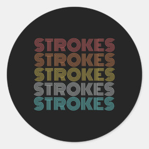 Strokes Classic Round Sticker
