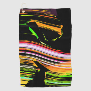 Strokes of lines golf towel
