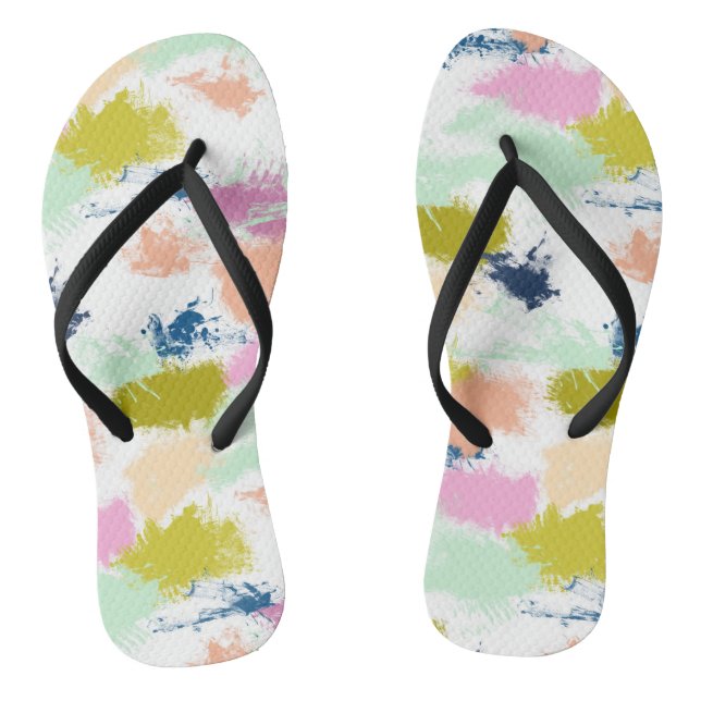 Strokes , paints , oil paint thongs (Footbed)