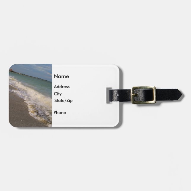 Stroll along St Pete Beach Luggage Tag (Front Horizontal)