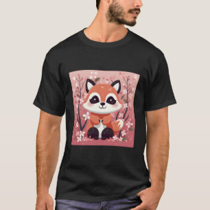 Stroll Through Cherry Blossom Garden In Our Red Pa T-Shirt