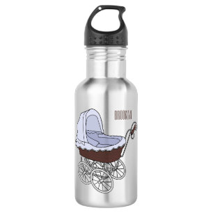 Stroller cartoon illustration 532 ml water bottle