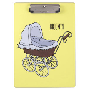 Stroller cartoon illustration  clipboard