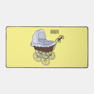 Stroller cartoon illustration desk mat