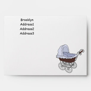 Stroller cartoon illustration envelope