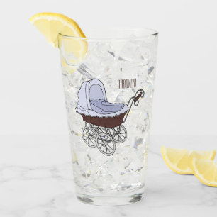 Stroller cartoon illustration  glass