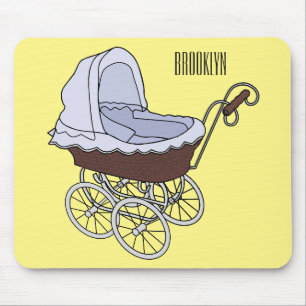 Stroller cartoon illustration  mouse pad