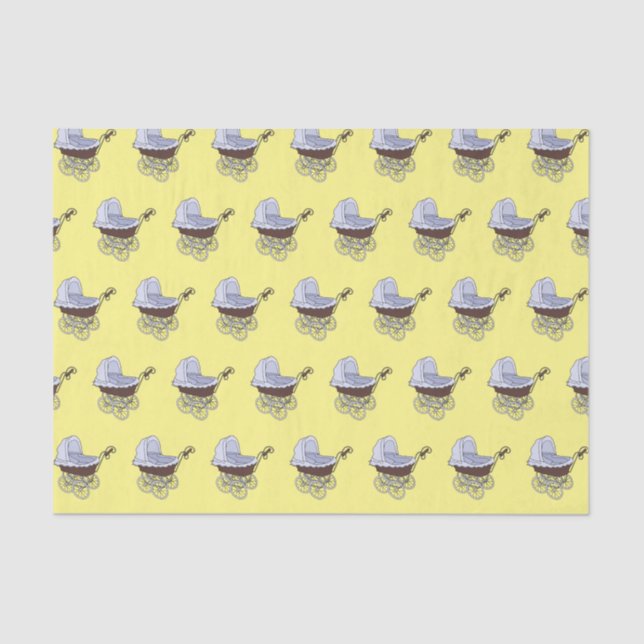 Stroller cartoon illustration  tissue paper (Front)