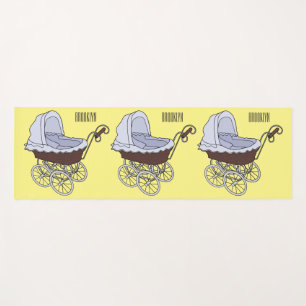Stroller cartoon illustration  yoga mat