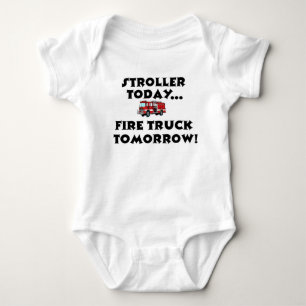 Stroller today...Firetruck tomorrow! Baby Bodysuit