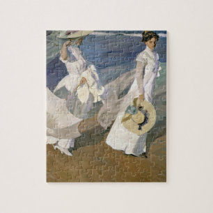 Strolling along the Seashore, 1909 Jigsaw Puzzle