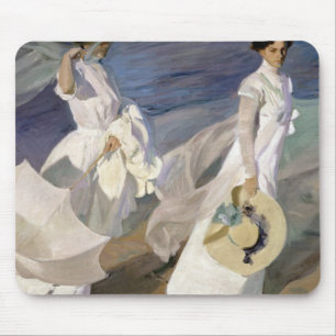 Strolling along the Seashore, 1909 Mouse Pad