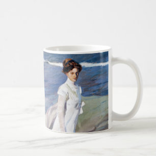 Strolling along the Seashore by Joaquin Sorolla Coffee Mug