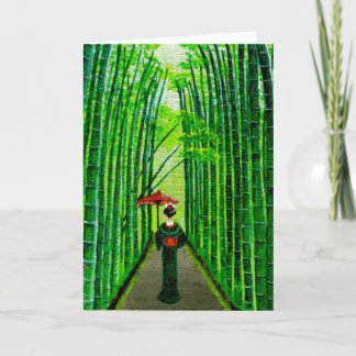 "Strolling Beauty" Card