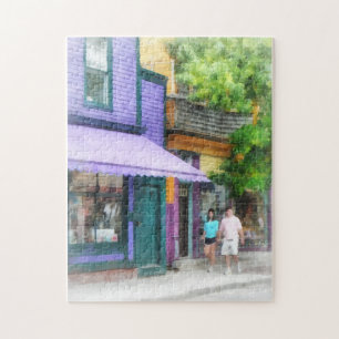 Strolling Down Thames Street Newport RI Jigsaw Puzzle