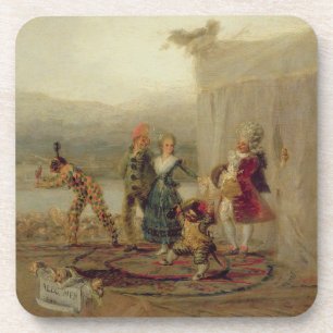 Strolling Players, 1793 (oil on tin plate) Coaster