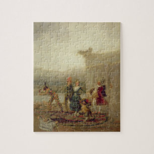 Strolling Players, 1793 (oil on tin plate) Jigsaw Puzzle
