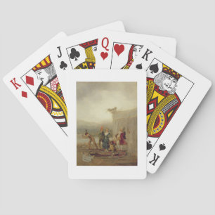 Strolling Players, 1793 (oil on tin plate) Playing Cards