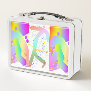 STROLLING Retro Old School   Metal Lunch Box
