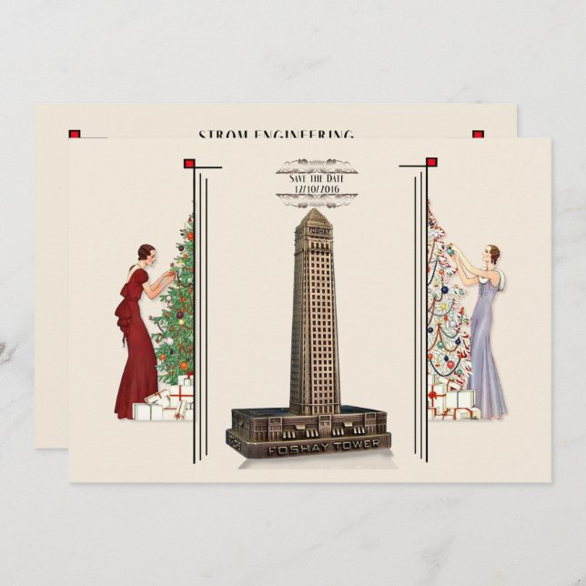 Strom Engineering Christmas Party Invitation (Front/Back)