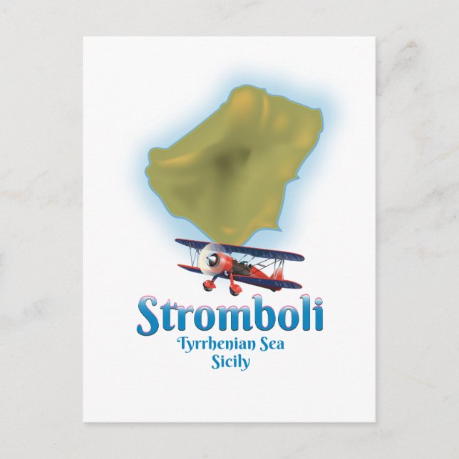 Stromboli, Tyrrhenian Sea, Sicily Postcard (Front)