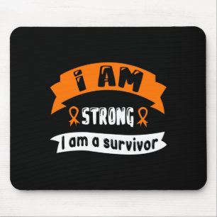 Strong A Survivor _ Leukaemia Cancer Awareness Mouse Pad
