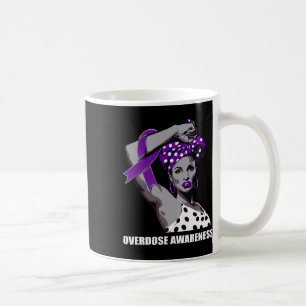 Strong Afro Mom Overdose Awareness  Coffee Mug