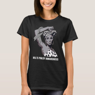 Strong Afro Mum Bell s Palsy Awareness T-Shirt