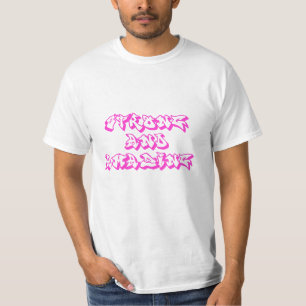 Strong and Amazing Graffiti Print T-Shirt