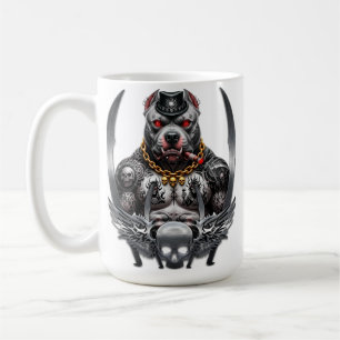 Strong and brave pit bull coffee mug
