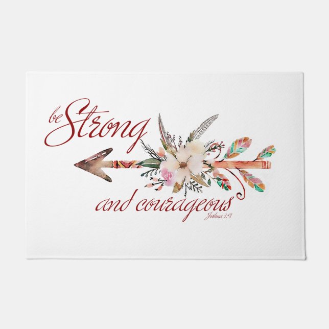 Strong and courageous doormat (Front)