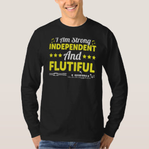 Strong And Flutiful Flute Player Flautist Music G T-Shirt